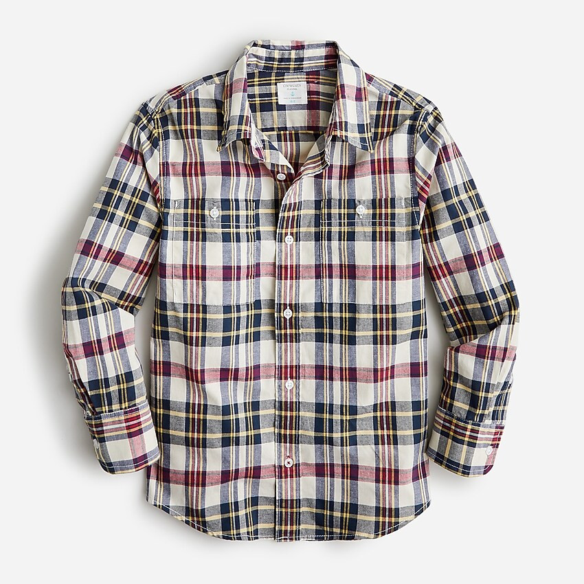 Kids' relaxed-fit shirt in lightweight flannel | J. Crew US