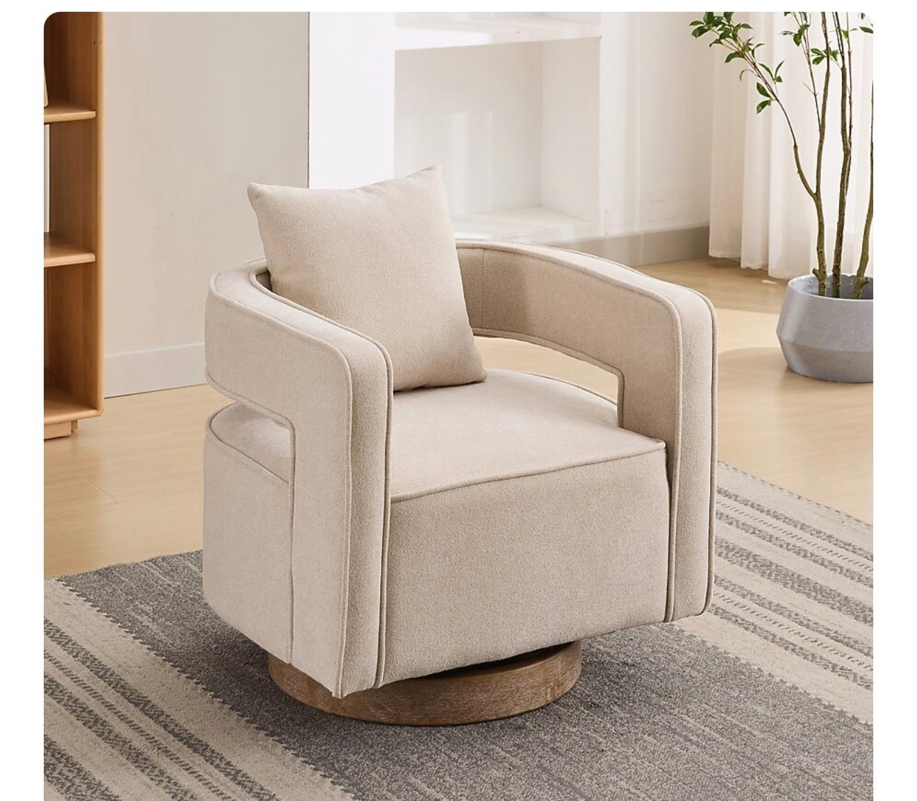 Beige Swivel Modern Chair

#LTKHome