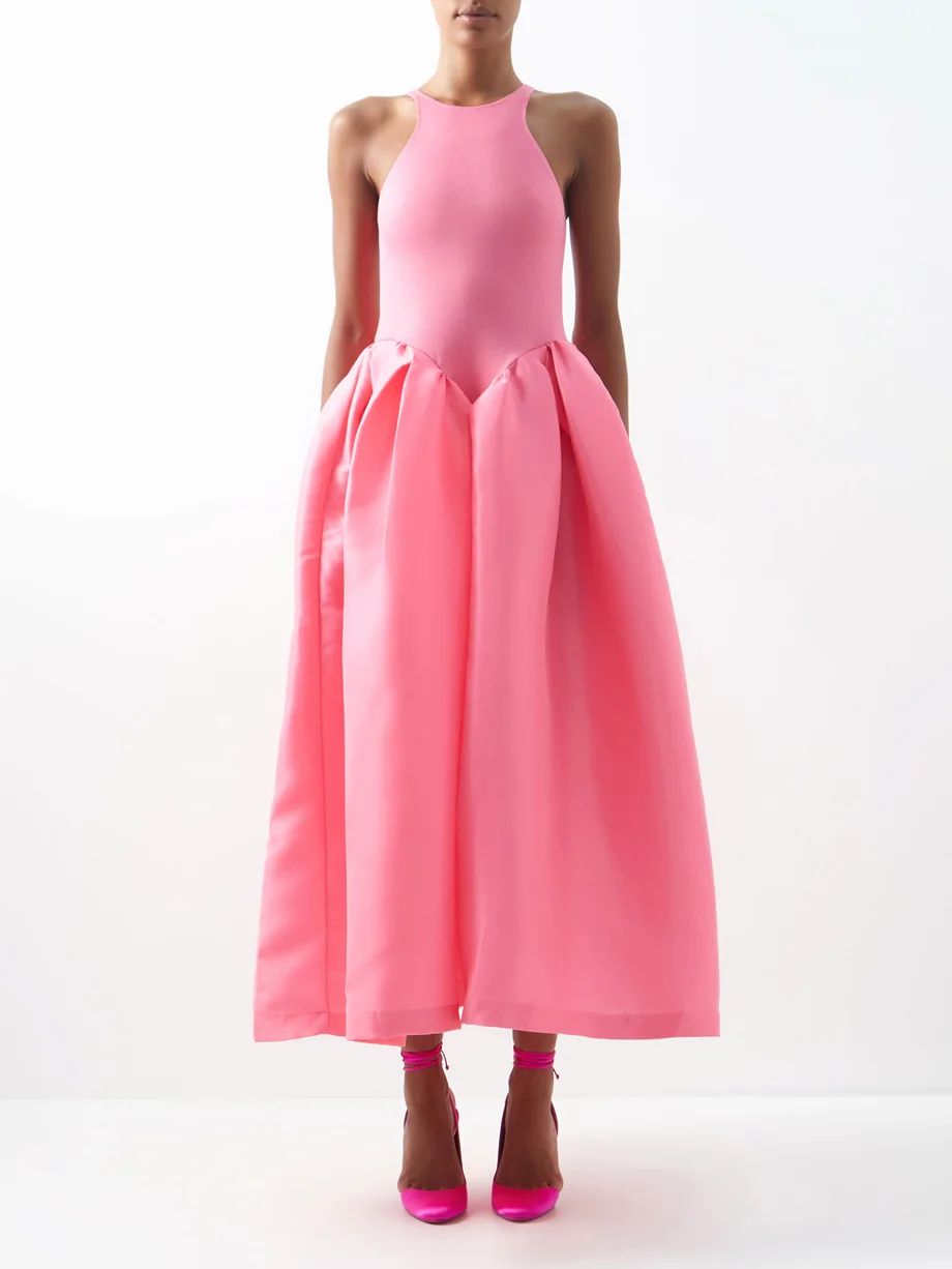 Taffeta-skirt organic cotton-blend dress | Marques'Almeida | Matches (US)