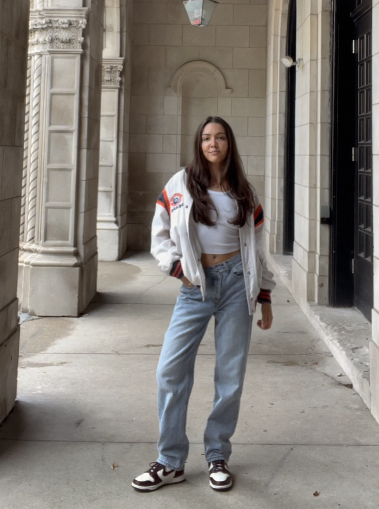 bears game attire 🐻🧡 jacket is thrifted 


#LTKfindsunder100 #LTKparties #LTKSeasonal