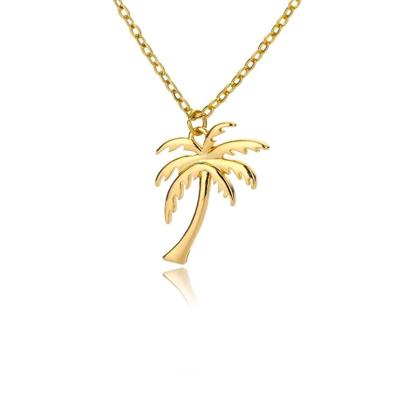 Palm Tree Necklace,Palm Tree Pendant,Palm Tree Jewelry,Beach Necklace,Palm Tree,Palm Tree Charm,B... | Amazon (US)