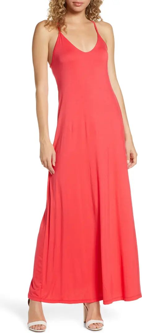 Fraiche by J Racerback V-Neck Maxi Dress | Nordstrom | Nordstrom