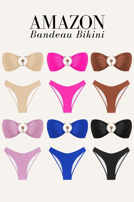 Amazon bandeau bikini I love! Comes in multiple colors under $20!! 

Bikini, strapless bikini, Amazon bikini, swimsuit, vacation outfit, pool style 

#LTKFindsUnder50 #LTKSwim #LTKStyleTip