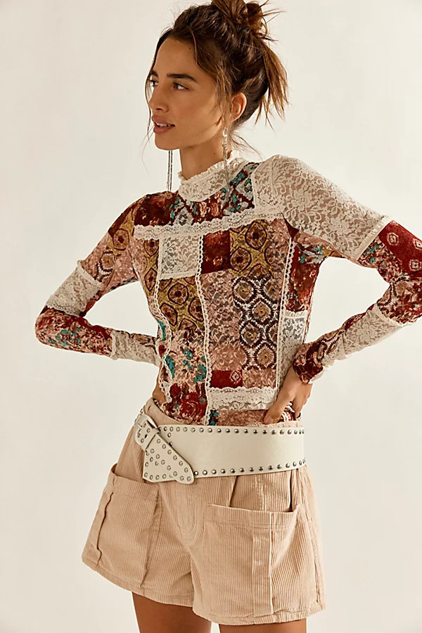 Hudson Patchwork Turtleneck | Free People (Global - UK&FR Excluded)