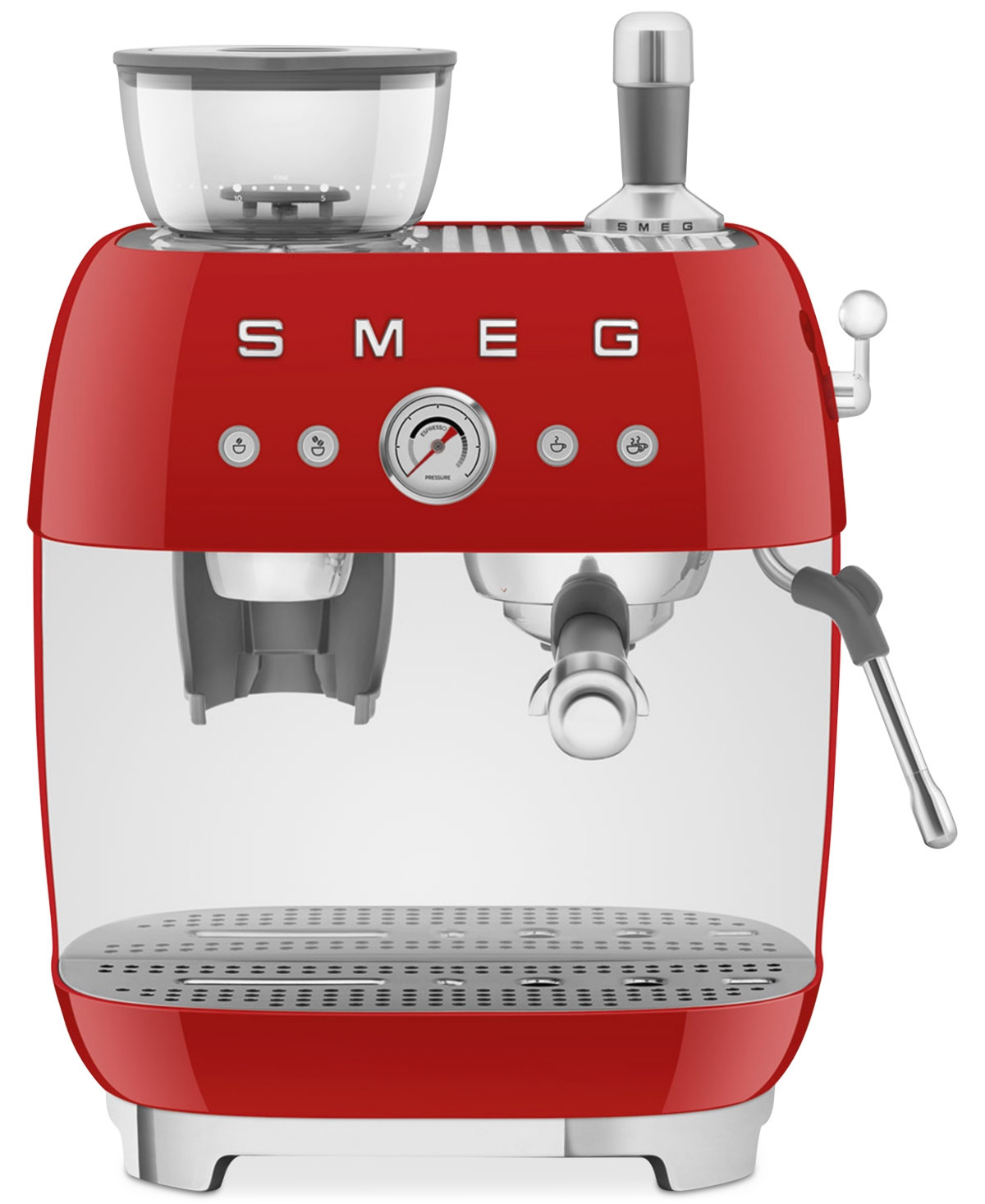 Smeg 50s Retro Style Aesthetic Espresso Coffee Machine - Red | Macy's