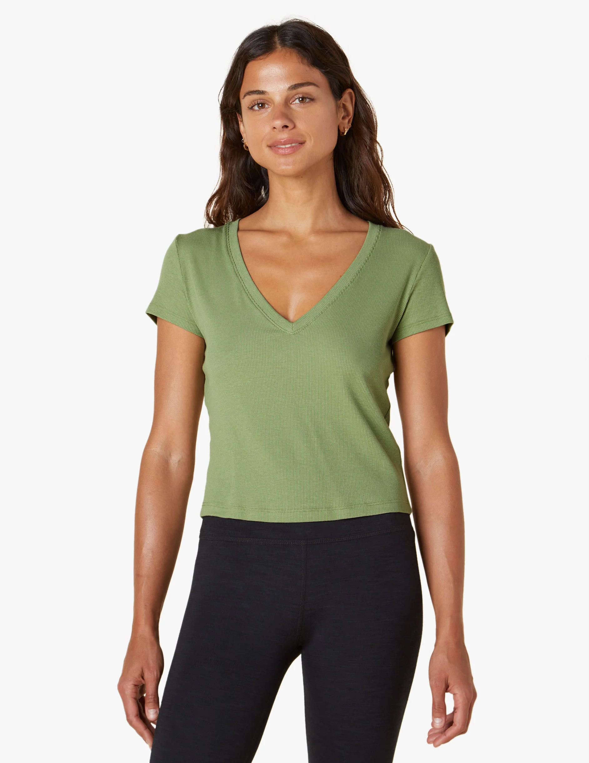 Take The Plunge V-Neck Tee | Beyond Yoga | Beyond Yoga