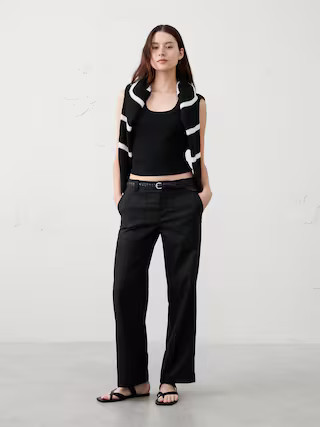 Straight Mid-Rise Utility Pant | Banana Republic Factory