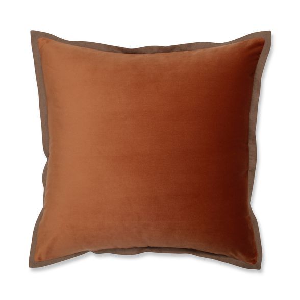 Pillow Perfect 18"x18" Velvet Flange Throw Pillow | Target