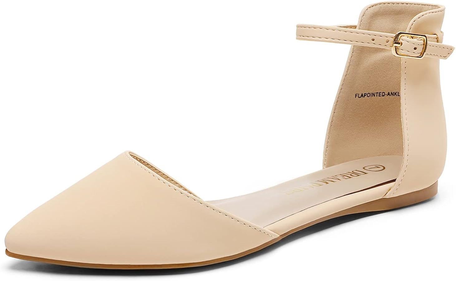 DREAM PAIRS Flapointed Women's Casual D'Orsay Pointed Plain Ballet Comfort Soft Slip On Flats Sho... | Amazon (US)