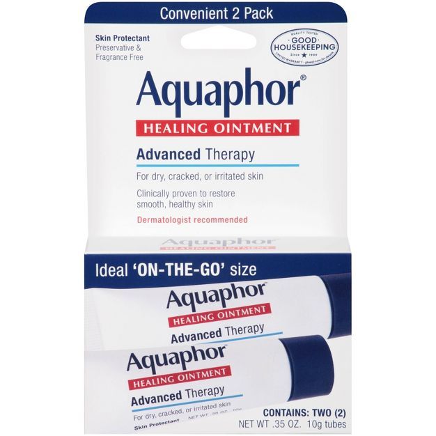 Aquaphor Healing Ointment On The Go For Dry & Cracked Skin - 2ct/0.35oz | Target