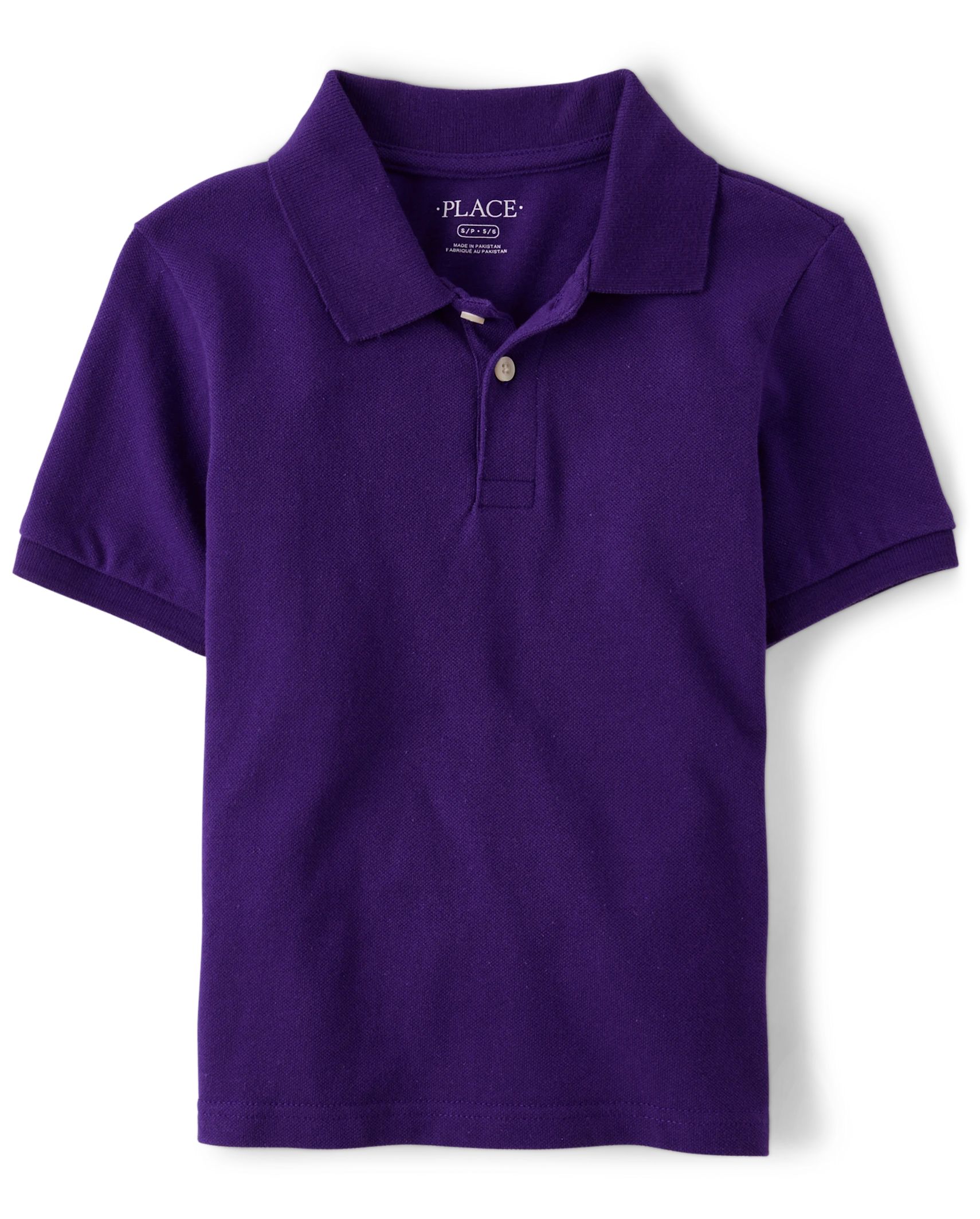 Boys Uniform Pique Polo - regal violet | The Children's Place