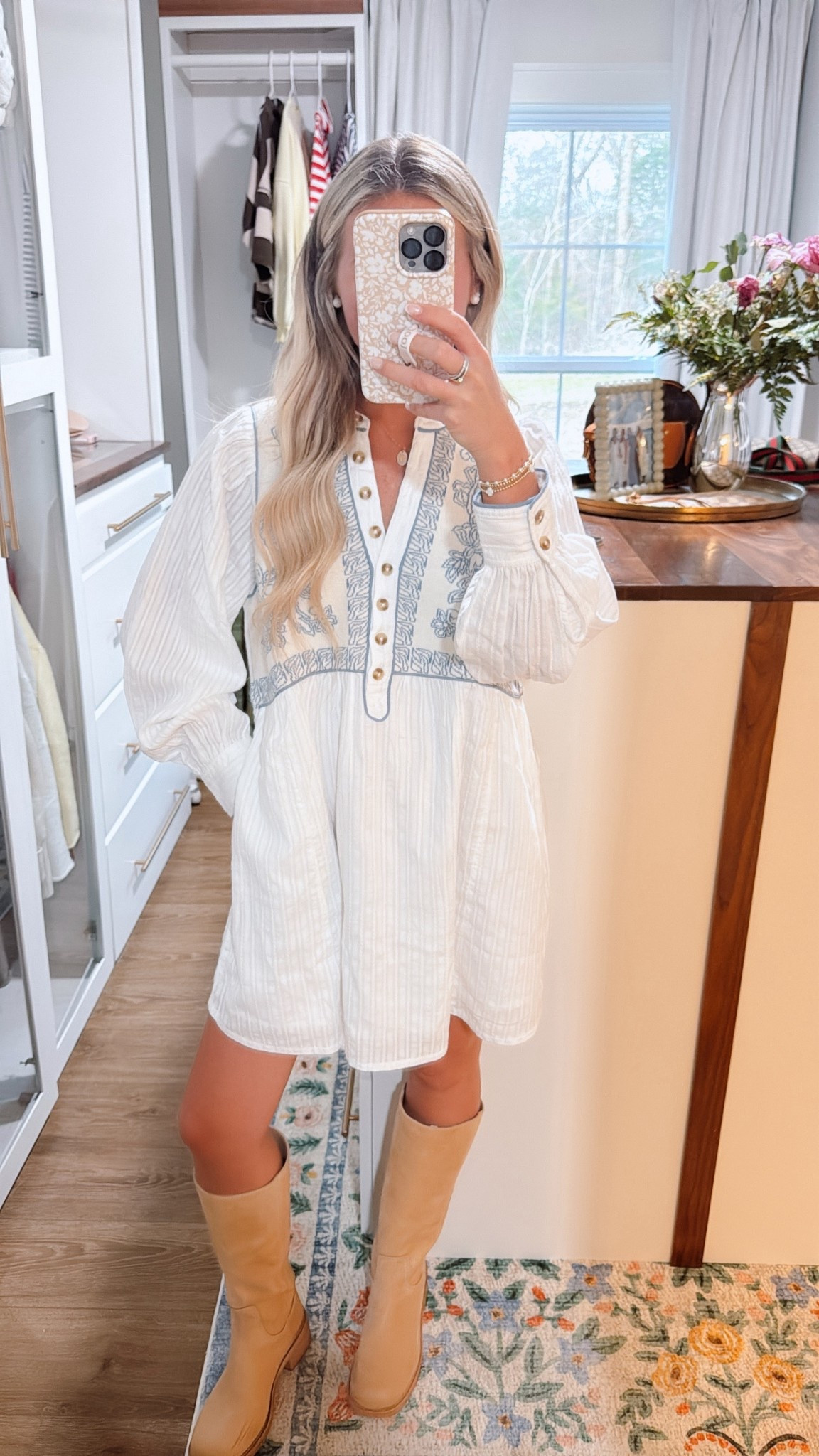 anthropologie puff sleeve sling dress
• wearing a size xs

#LTKhaul #LTKspringtrends #LTKootd