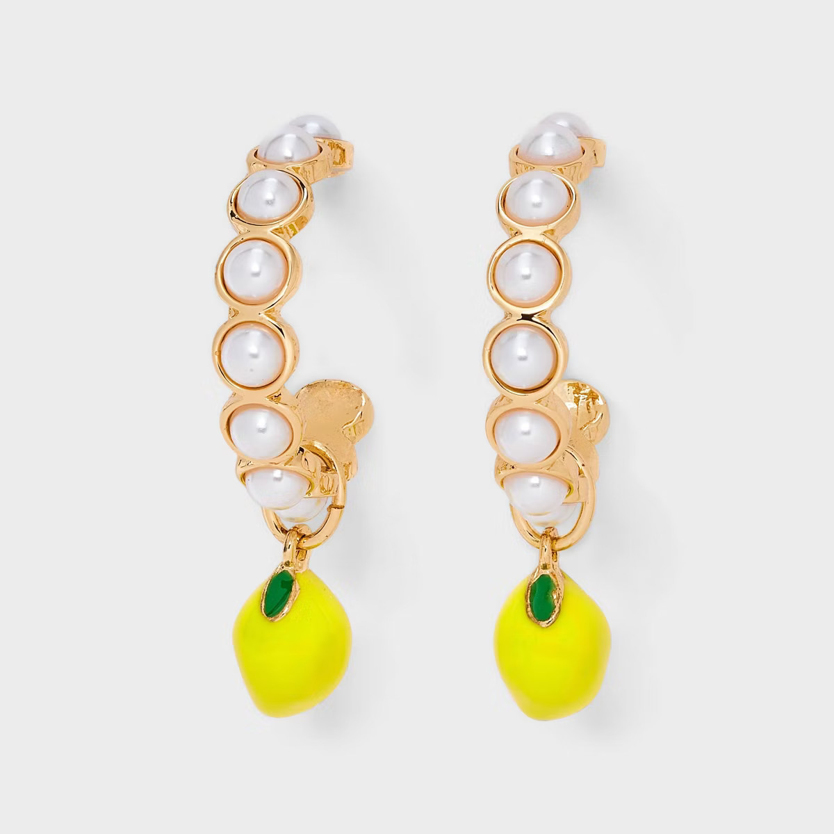 Pearl Hoop Earrings - A New Day™ | Target