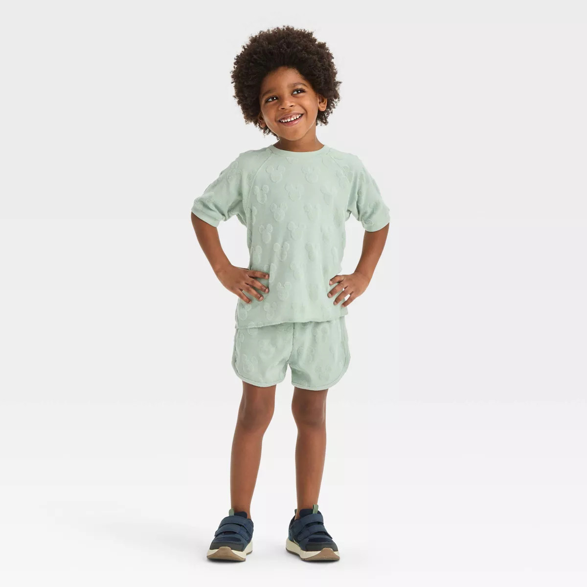 Toddler Boys' Disney Mickey Mouse & Friends Top and Bottom Set - Green | Target