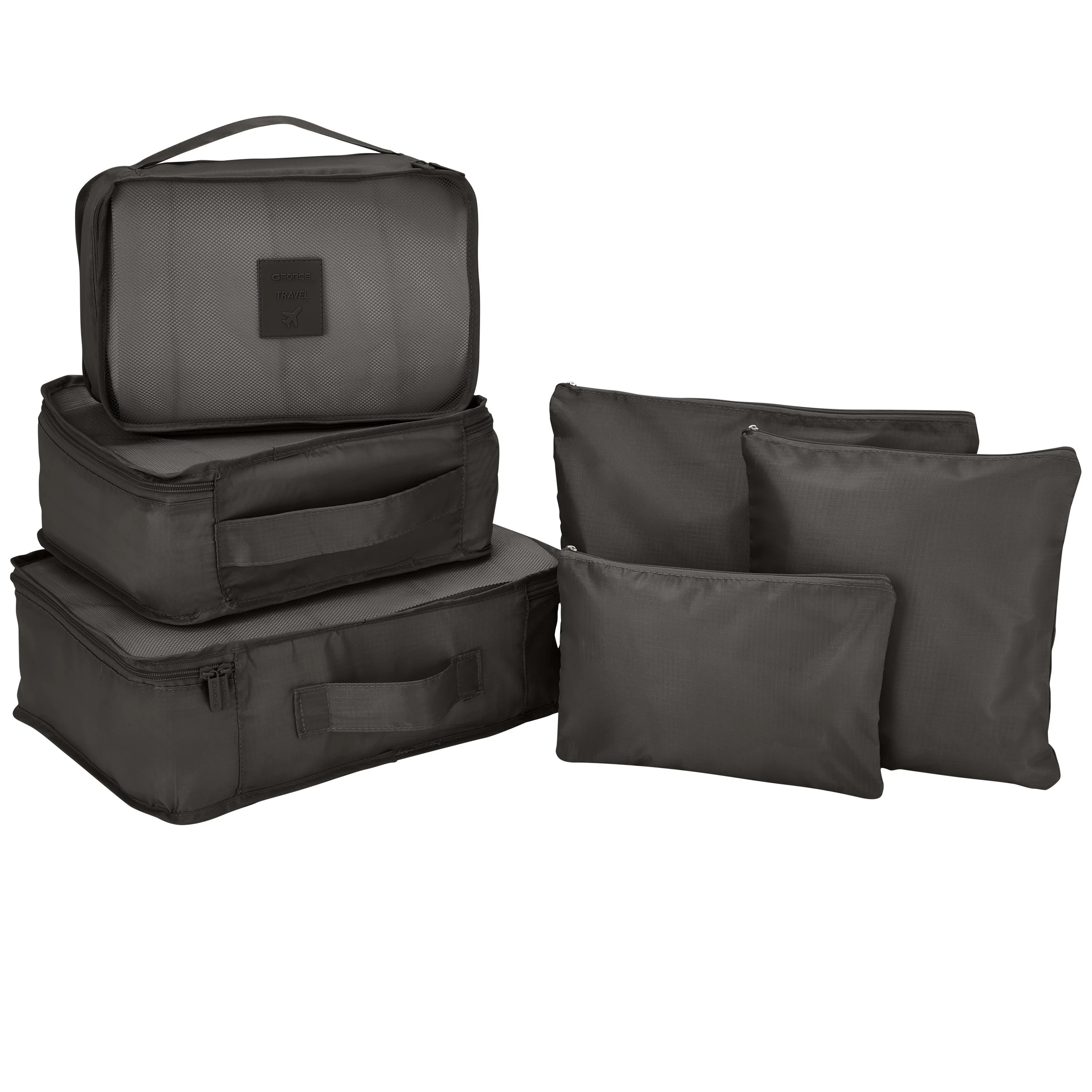 GForce 6 Piece Deluxe Traveling Set in Washed Black - Walmart.com | Walmart (US)