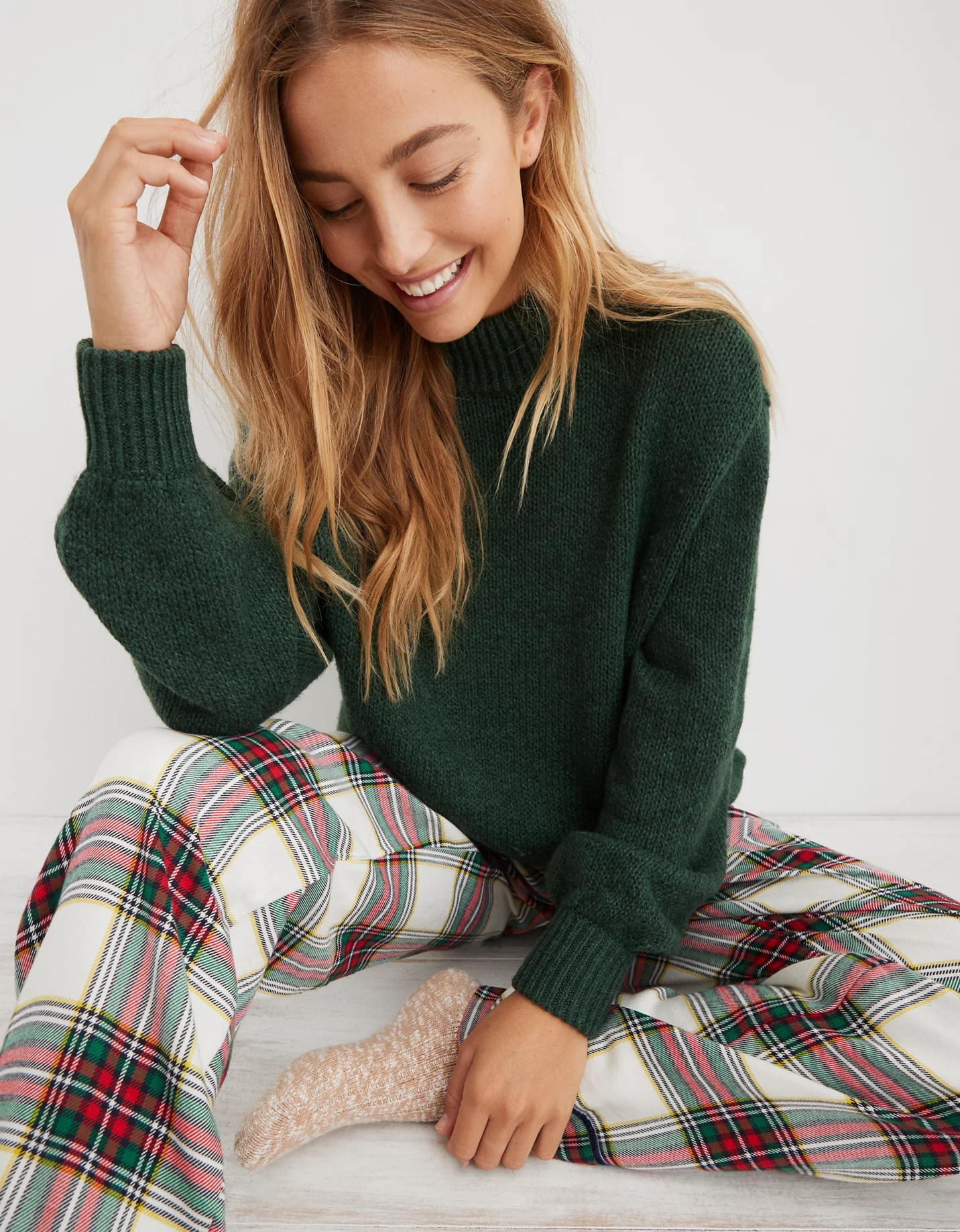 Aerie Oh-Snow-Soft Mock Neck Sweater | American Eagle Outfitters (US & CA)