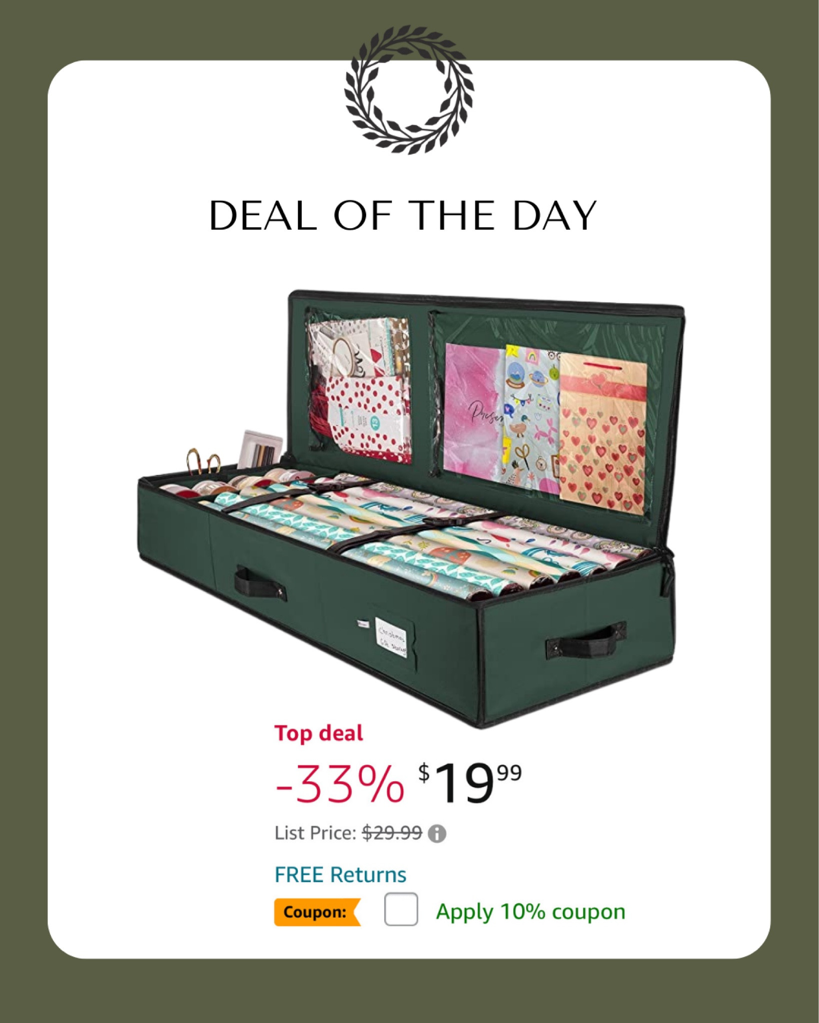 Wrapping paper storage, Christmas organizing 

#LTKHoliday #LTKunder50 #LTKhome