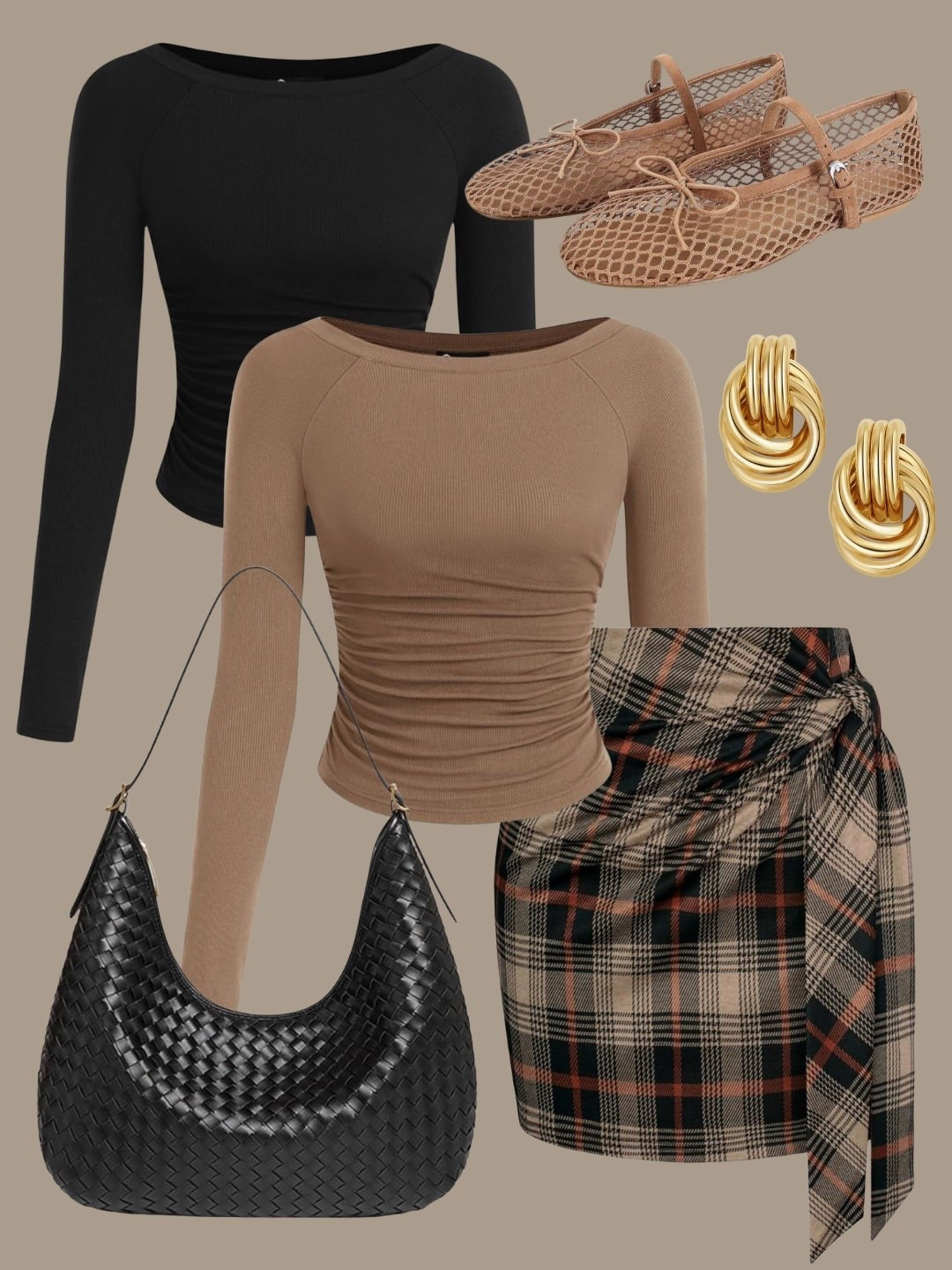 Shoulder Handbags Shoulder Bag for Women Totes Woven Vegan Leather Bag Hand Bag Working Lightweight Bags With Zipper,
MICIFA Women's Mesh Ballet Flats Fishnet Ballerina Flats Buckle Strap Mary Jane Shoes Causal Daily Dress Shoes,
PRETTYGARDEN Long Sleeve Shirts for Women 2025 Fall Ruched Sides Boat Neck Basic Tee Casual Fitted Ribbed Knit Crop Tops,
Kate Kasin Women's Plaid Skirt Elastic High Waist Bow Tie Stretch Bodycon Pencil Mini Skirts,
14K Gold Plated Knot Earrings for Women Gold Silver Earrings Heart Link Drop Dangle Earring Chunky Golden Knotted Statement Jewelry

#LTKShoeCrush #LTKItBag #LTKStyleTip