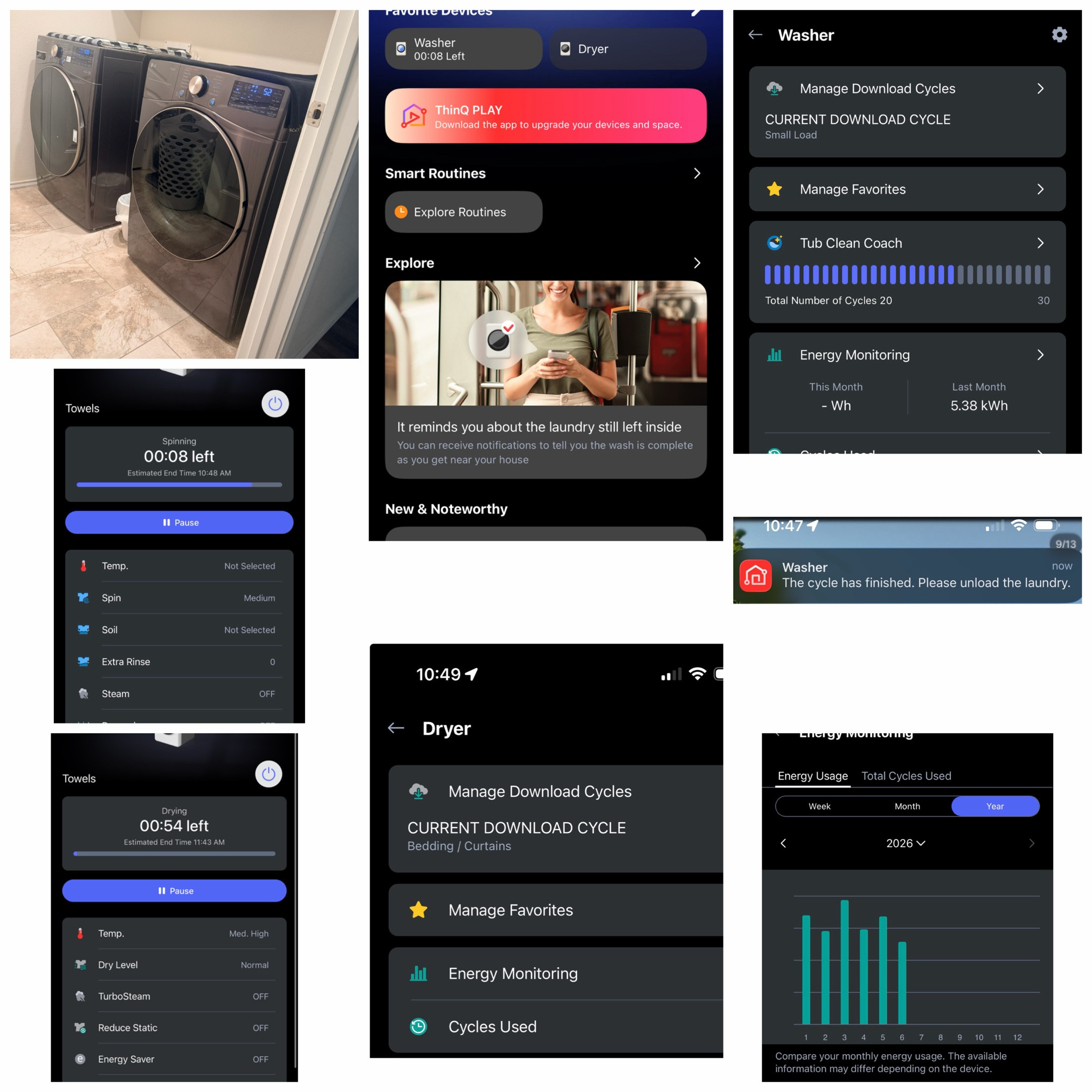 One of the things I love about my LG WASHER & LG DRYER I can track it all on my iPhone with a LG APP makes it so easy to see everything.

#LTKHome #LTKmorningroutine #LTKdayinmylife