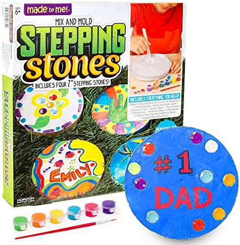 Made By Me Mix & Mold Your Own Stepping Stones, Make 4 DIY Personalized Stepping Stones, Great Sp... | Amazon (US)