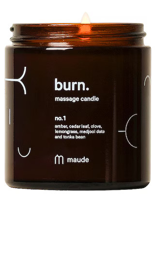 maude Burn Massage Candle No. 1 in Brown. | Revolve Clothing (Global)