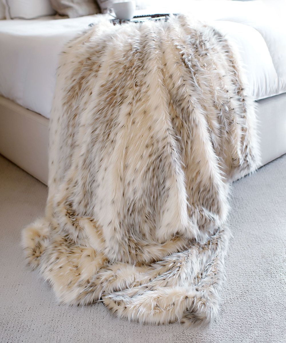 Donna Salyers' Fabulous-Faux Furs Throws Arctic - Arctic Leopard Faux Fur Throw | Zulily