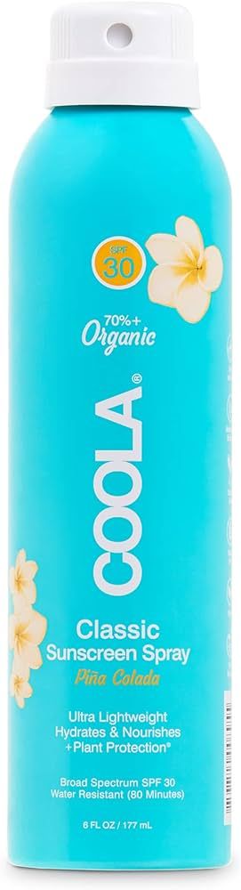 COOLA Organic Sunscreen SPF 30 Sunblock Spray, Dermatologist Tested Skin Care for Daily Protectio... | Amazon (US)