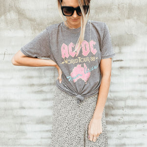 ACDC Band Tee - Cement | Mountain Moverz
