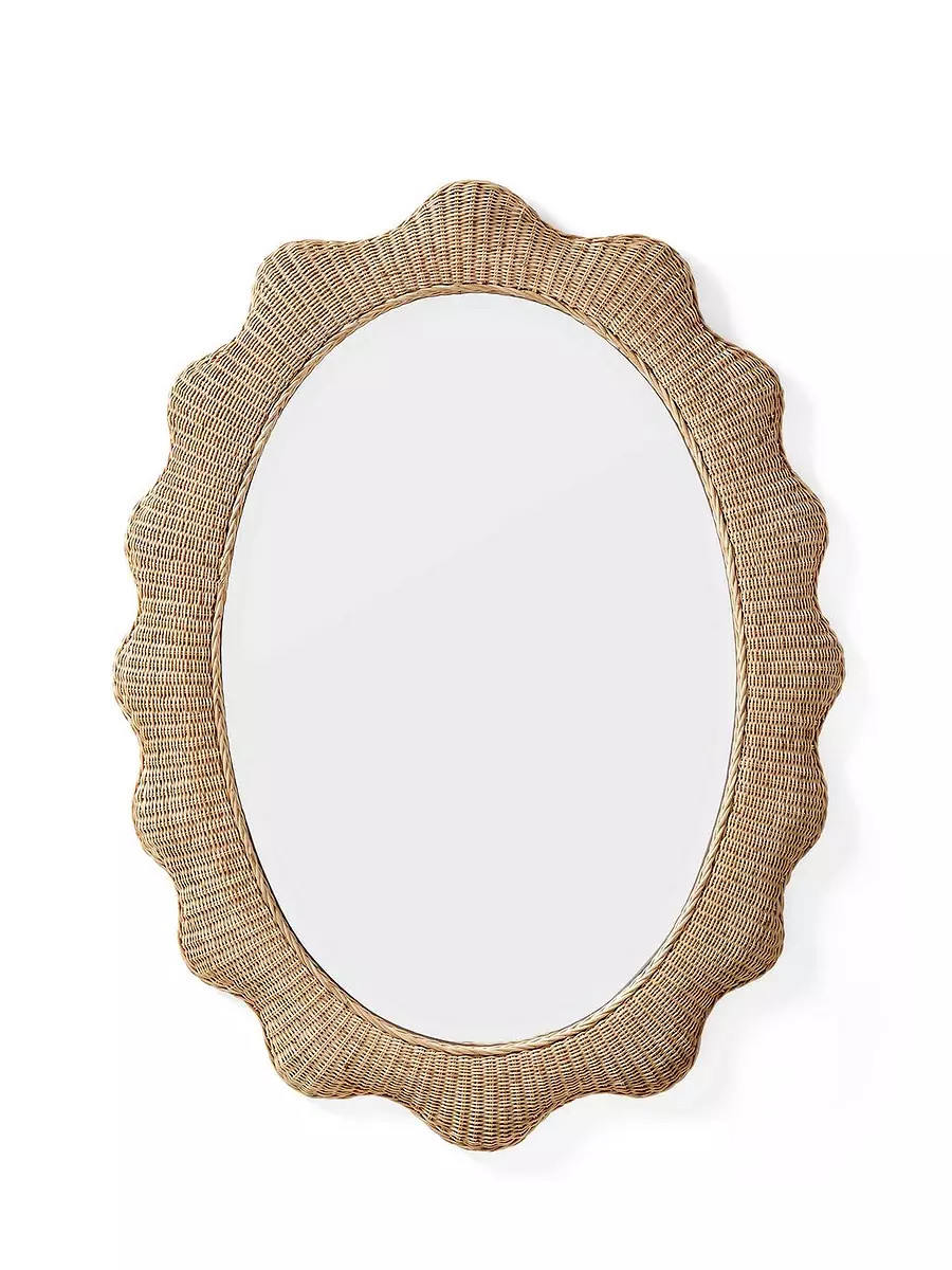 Cascade Rattan Mirror | Serena and Lily
