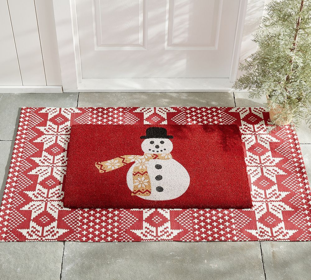Archie the Snowman Doormat | Pottery Barn (US)