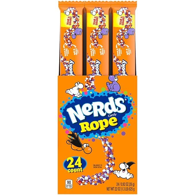 Spooky Nerds Ropes Individually Wrapped Candy for Treat Bags Fall-Themed Nerd Ropes Candy Pack, 2... | Amazon (US)