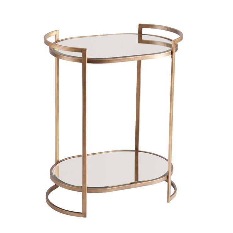 Gaynor Small Space Bar Table Gold - Aiden Lane | Target