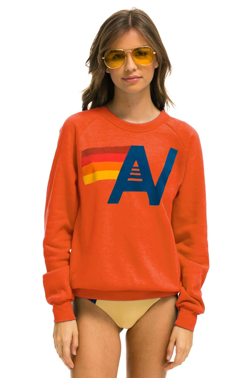 LOGO SWEATSHIRT - ORANGE | Aviator Nation
