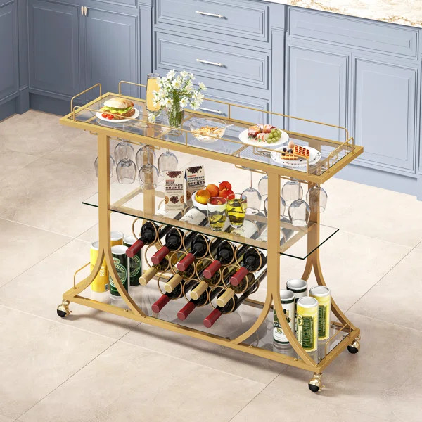 Dorothea Metal Bar Cart | Wayfair North America