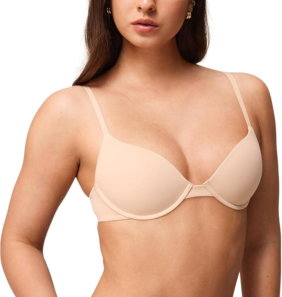 Lift Up Underwire Bras for Women Small Breasted Padded T-Shirt Bras with Support 32AA-38A | Amazon (US)