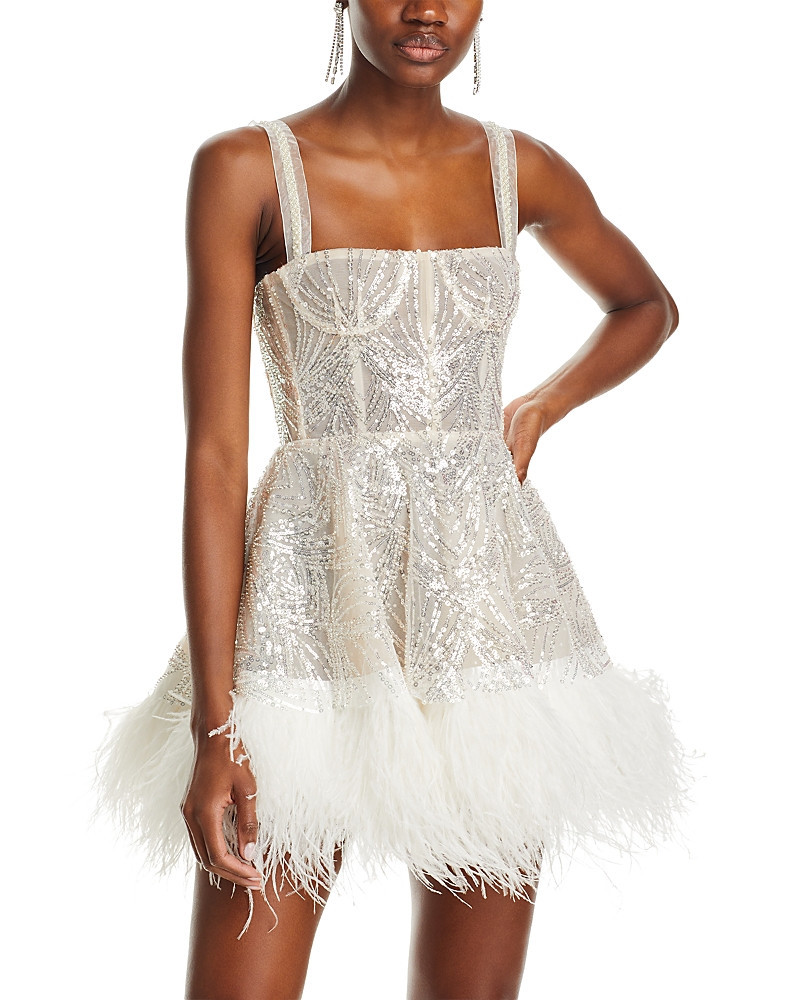 Bronx And Banco Mademoiselle Beaded Bustier Mini Dress | Bloomingdale's (US)