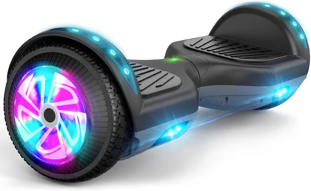 Self Balance Scooter 6.5" with Speaker and LED Lights Red | Amazon (US)