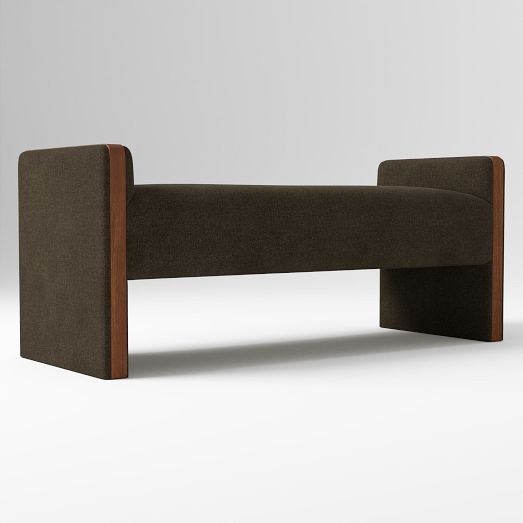 Schaefer Wood Trim Bench | West Elm (US)