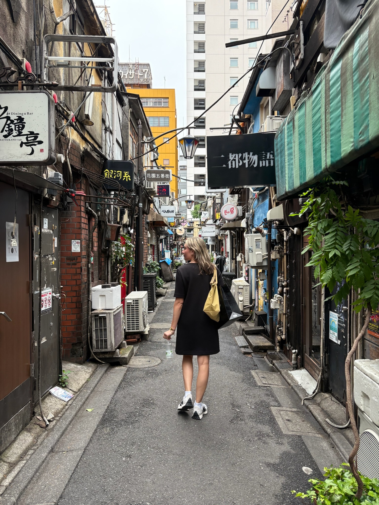 Day two in Tokyo, I was feeling much more alive. This was another steamy day, so I opted for a black jersey shift dress. I paired it with my New Balance’s and ankle socks, along with my long champ butter yellow bag. It was great for holding everything I needed! I paired my black Tory Burch sunnies to lean into the all black look, and packed a button just in case it got cold. 

#LTKWorkwear #LTKTravel