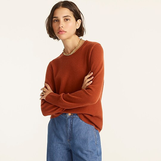 Cashmere classic-fit crewneck sweater | J. Crew US