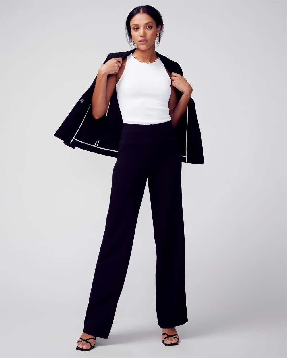 WHBM® Slip On Wide Leg Pant | White House Black Market