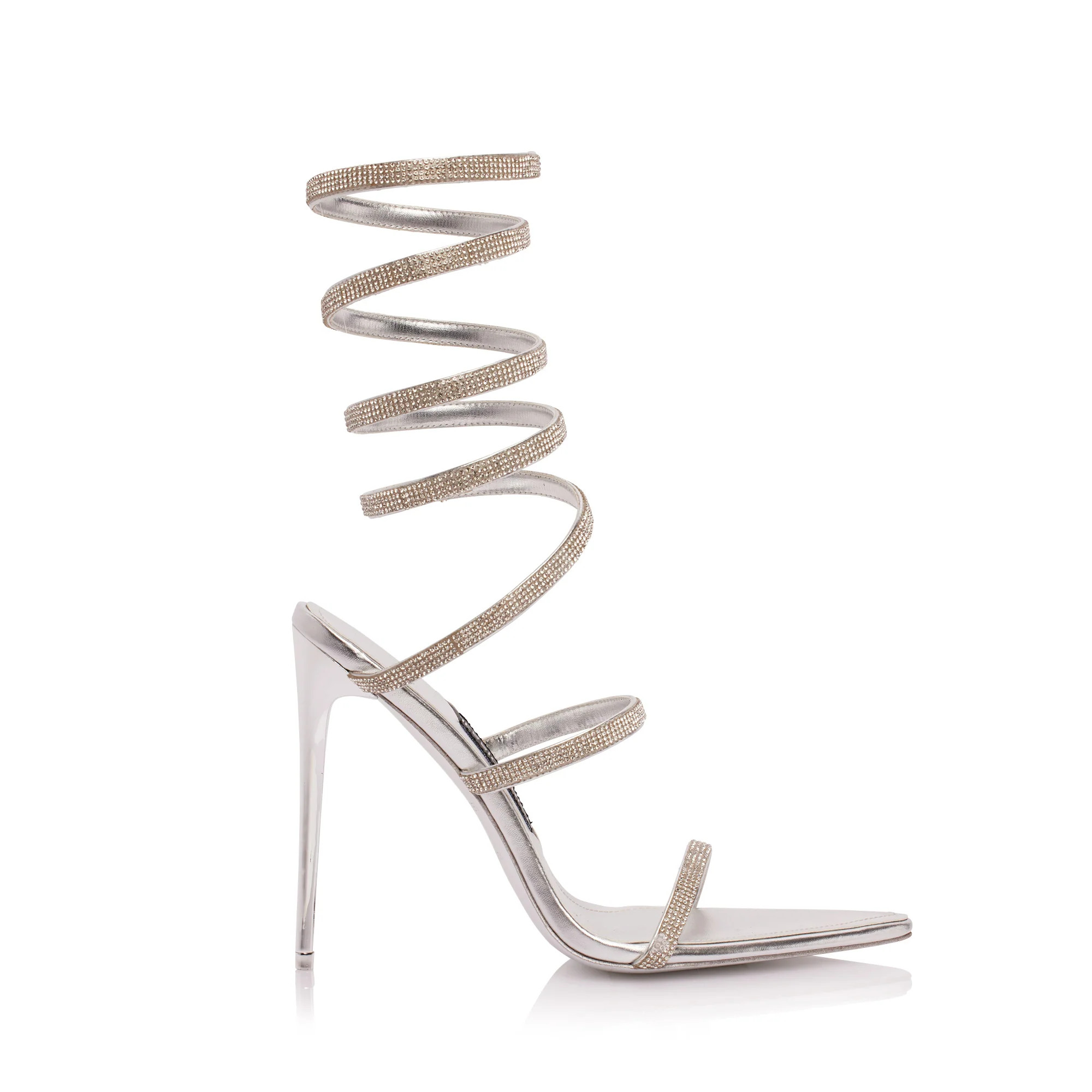 CANDY SANDAL 120 MM | SILVER | JESSICA RICH 