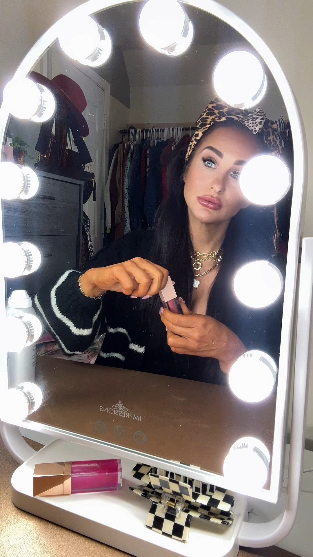 Yes the big vanities are nice but smaller vanity mirror with led lights is just more functional! This makeup mirror helps me to actually be able to see when doing my makeup haha

#LTKgrwm #LTKBeauty #LTKU