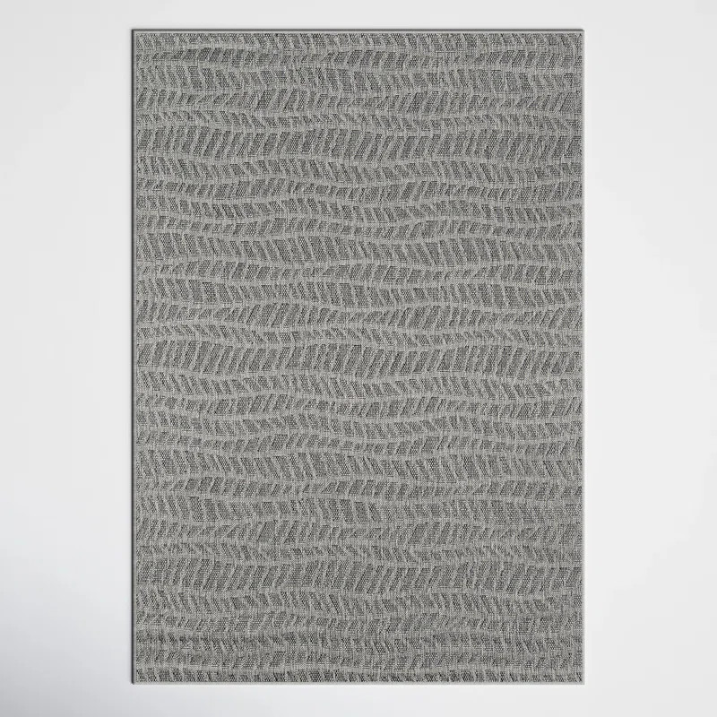 Emilia Abstract Gray Indoor / Outdoor Area Rug | Wayfair North America