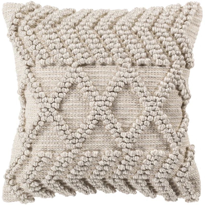 Anders Embroidered Cotton Blend Throw Pillow | Wayfair North America