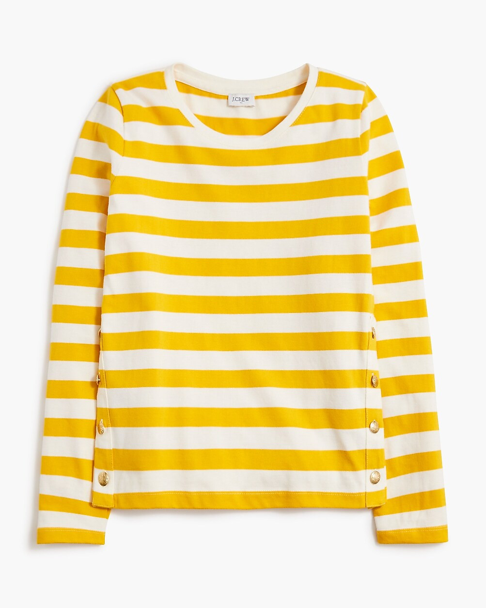 Striped button-side tee | J.Crew Factory