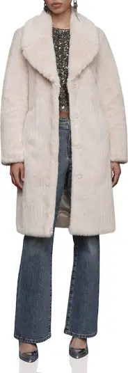 Faux Fur Belted Coat | Nordstrom