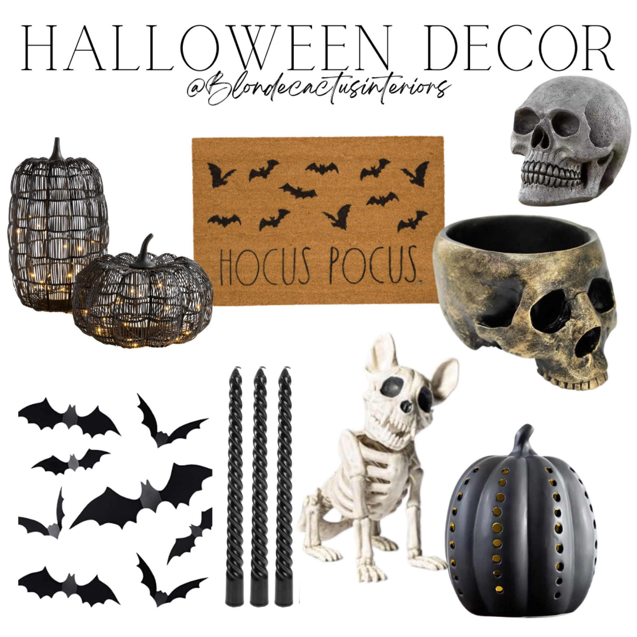 Halloween decor.
Skeletons. Skulls. Pumpkins. Doormats 

#LTKSeasonal #LTKsalealert #LTKhome
