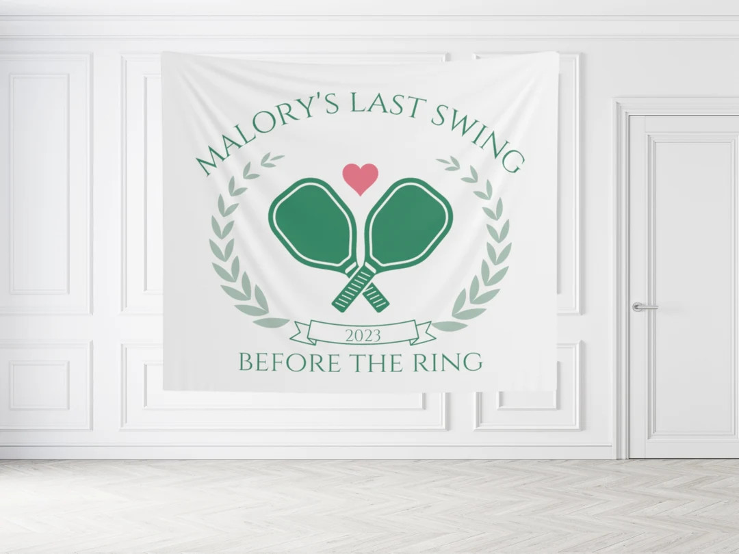 Custom Welcome Sign Backdrop Pickleball Bachelorette Party - Etsy | Etsy (US)
