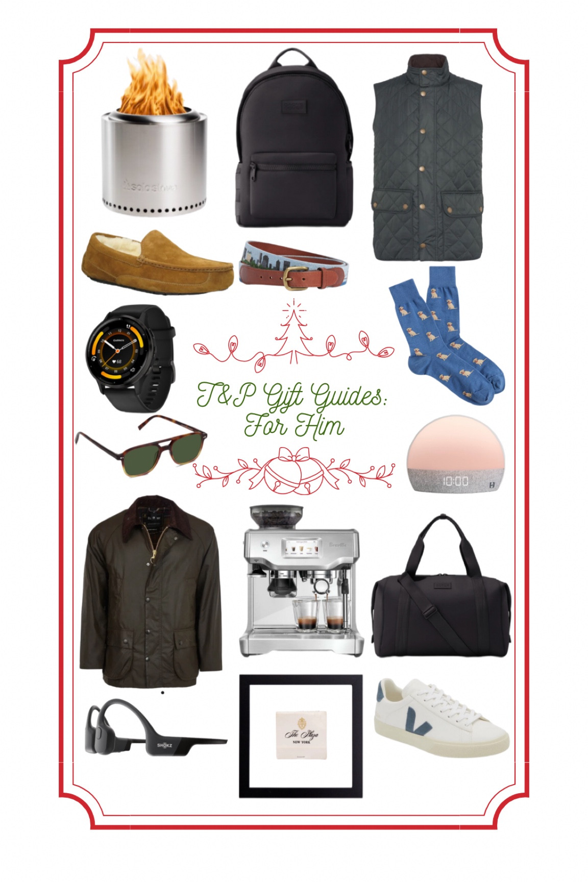 Gifts for him, gift guide for him, gifts for boyfriend, gifts for husband, gifts for brother, gifts for dad, Christmas gifts, luxury gifts for him, solo stove, gifts for sporty guy, quilted vest, Barbour vest, dagne Dover backpack, work bag, travel bag, ugg slippers, ugg moccasins, needle point belt, Smathers and Branson, garmin watch, running watch, headphones, athletic accessories, gifts for the sporty person, Barbour jacket, Barbour coat, hatch alarm, hatch alarm clock, espresso machine, coffee machine, duffle bag, dagne Dover bag, matchbook, matchbook artwork, art, veja, white leather sneakers, white sneakers, white trainers, fun socks, gifts for men, warby parker, mens sunglasses, sunglasses, men’s gifts, men’s Christmas gifts 

#LTKHoliday #LTKGiftGuide #LTKMens